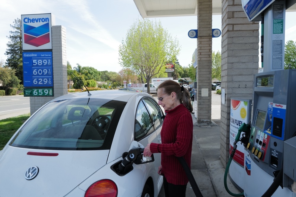 can you buy a new gas car in california