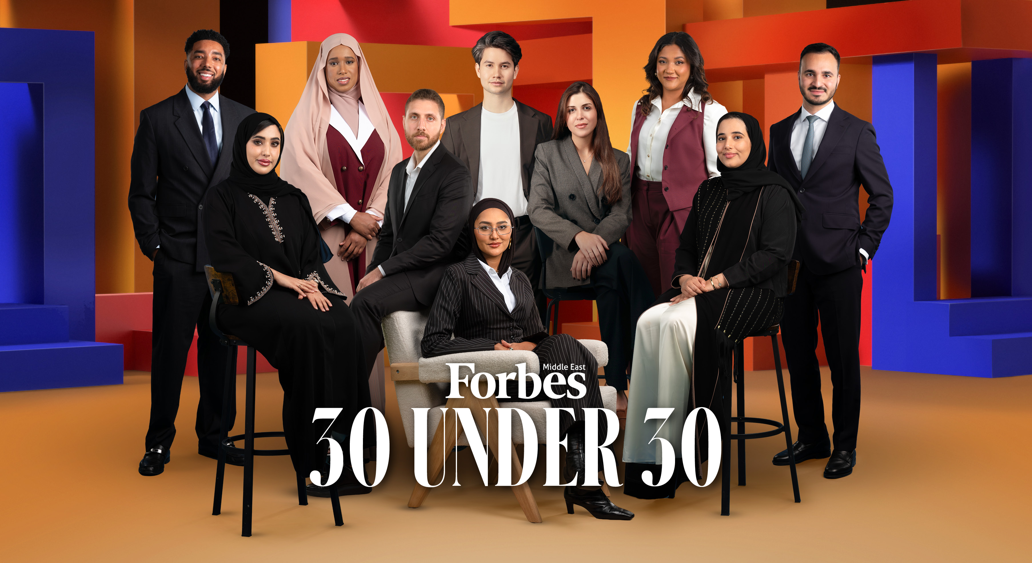 قائمة فوربس الشرق الأوسط 30Under30 لعام 2025 تحتفي بالجيل الجديد من القادة والمبتكرين الذين يعيدون رسم ملامح النجاح في المنطقة. 113 موهبة شابة ضمن 90 مشاركة، يتصدرهم المصريون بـ19 اسمًا، يليهم السعوديون بـ18 ثم اللبنانيون بـ15، فيما تقود فئة التجارة والتمويل المشهد بـ42 رائد أعمال ومبتكرًا. فيما يبلغ متوسط أعمار المصنّفين 26.9 عامًا 